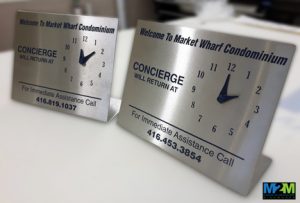 custom logo clocks