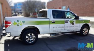 Weston Sign Company Ecoscape Landscaping Truck Wrap wM2M 300x165